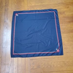 Vintange A. ROYALE & CO Made in Japan  square navy blue scarf 30"x30"